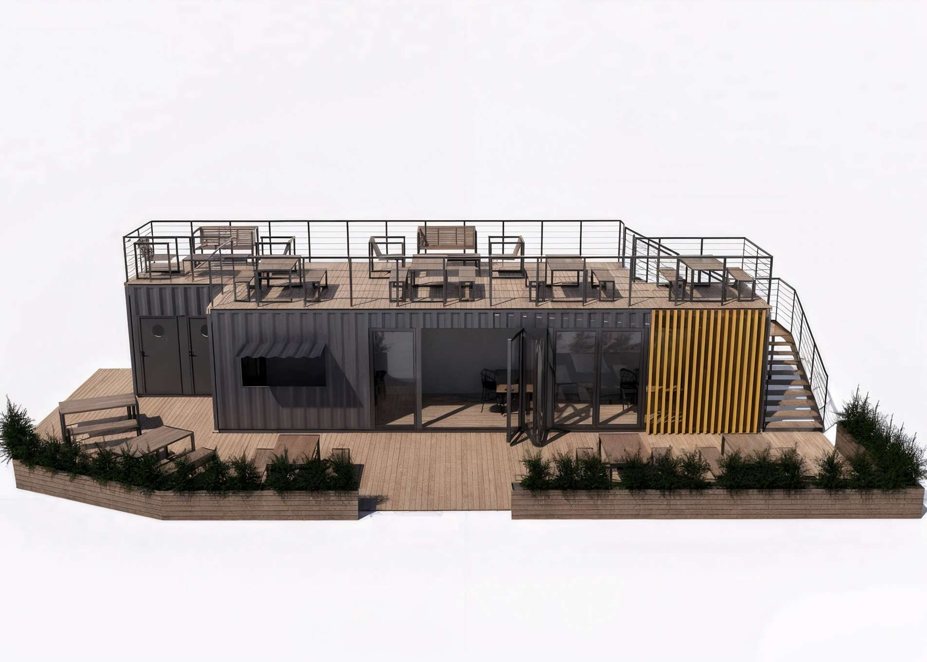 Wizualizacja architektoniczna domu z ogrodem - UR Projekty Sanok