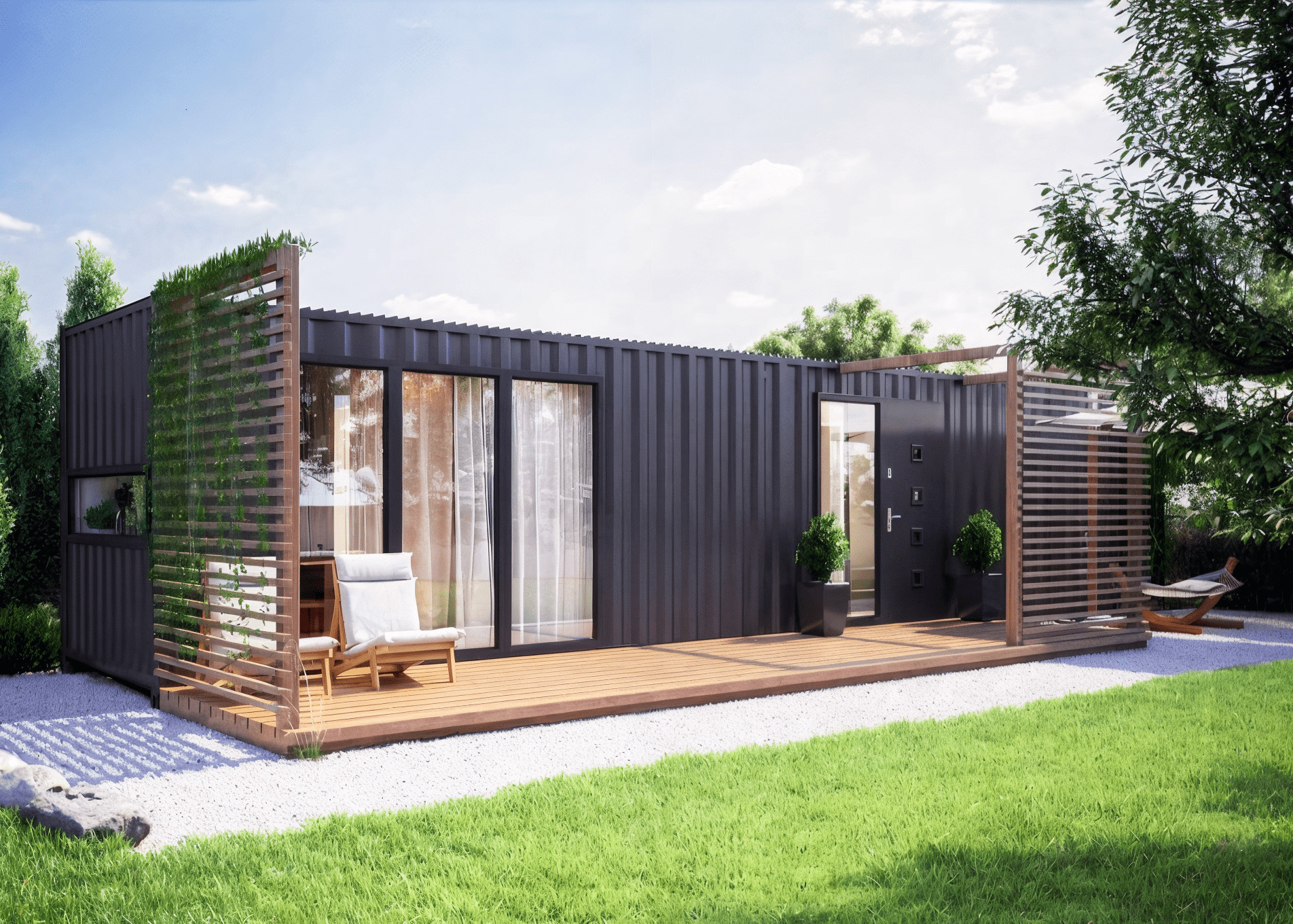Wizualizacja architektoniczna planu kontenera - UR Projekty