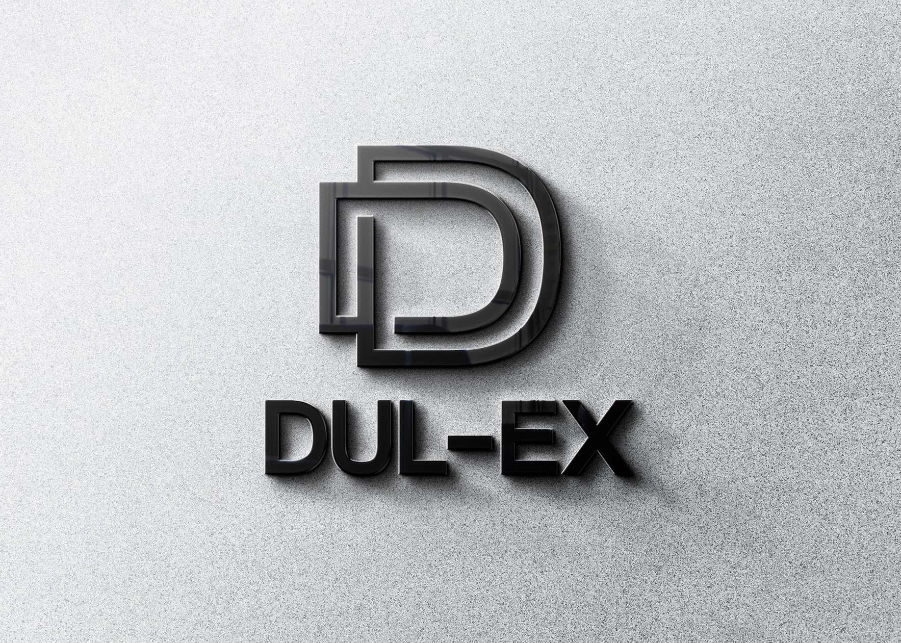 Projekt logo firma usługowa efekt 3D - UR Projekty