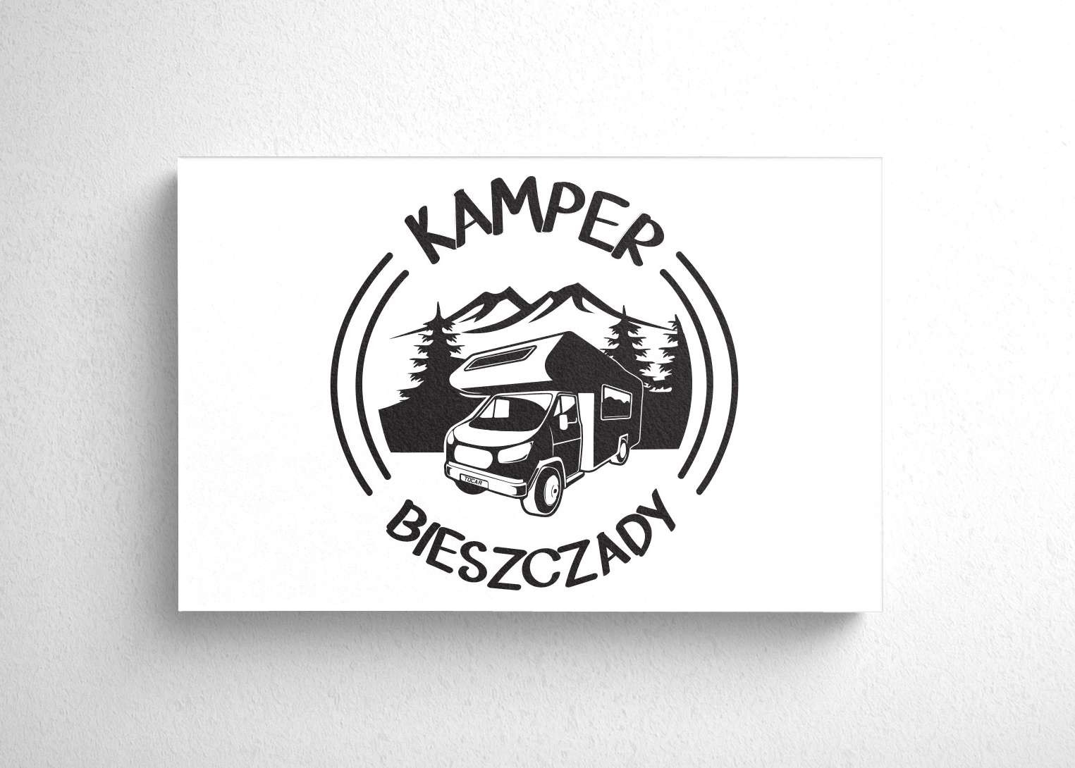 Projekt logo wynajem kamperów Bieszczady - UR Projekty